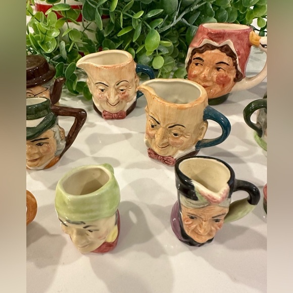 VTG Artone & Beswick England Toby Porcelain Shot Glass  Figurine Lot 16 Mini - Picture 3 of 14
